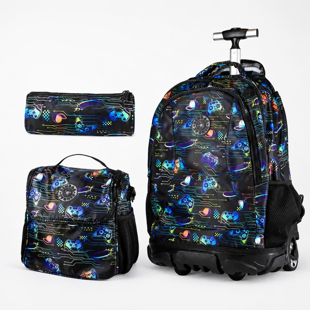 Sac à Dos Scolaire à Roulettes 3 en 1 – Collection Rentrée