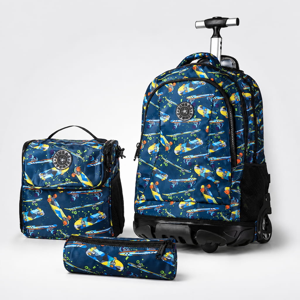Sac à Dos Scolaire à Roulettes 3 en 1 – Collection Rentrée
