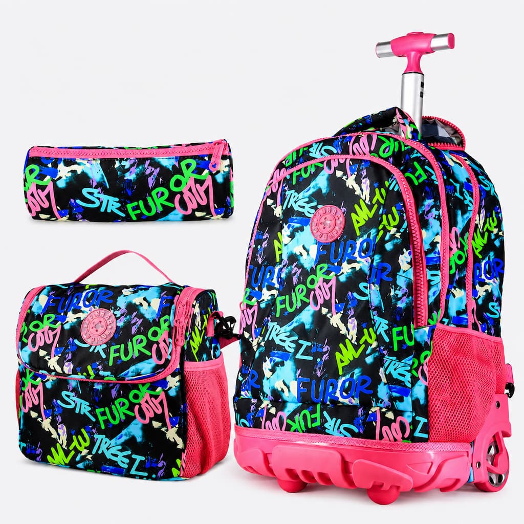 Sac à Dos Scolaire à Roulettes 3 en 1 – Collection Rentrée